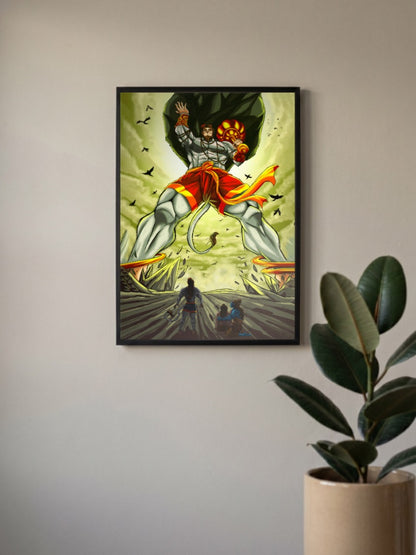 Hanuman Carries Sanjeevani Gods Poster