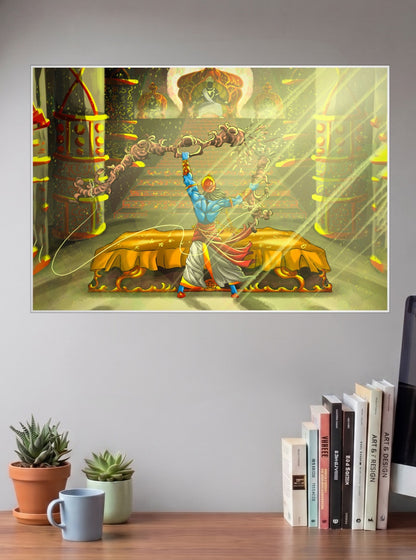 Hanuman Devotion Gods Poster