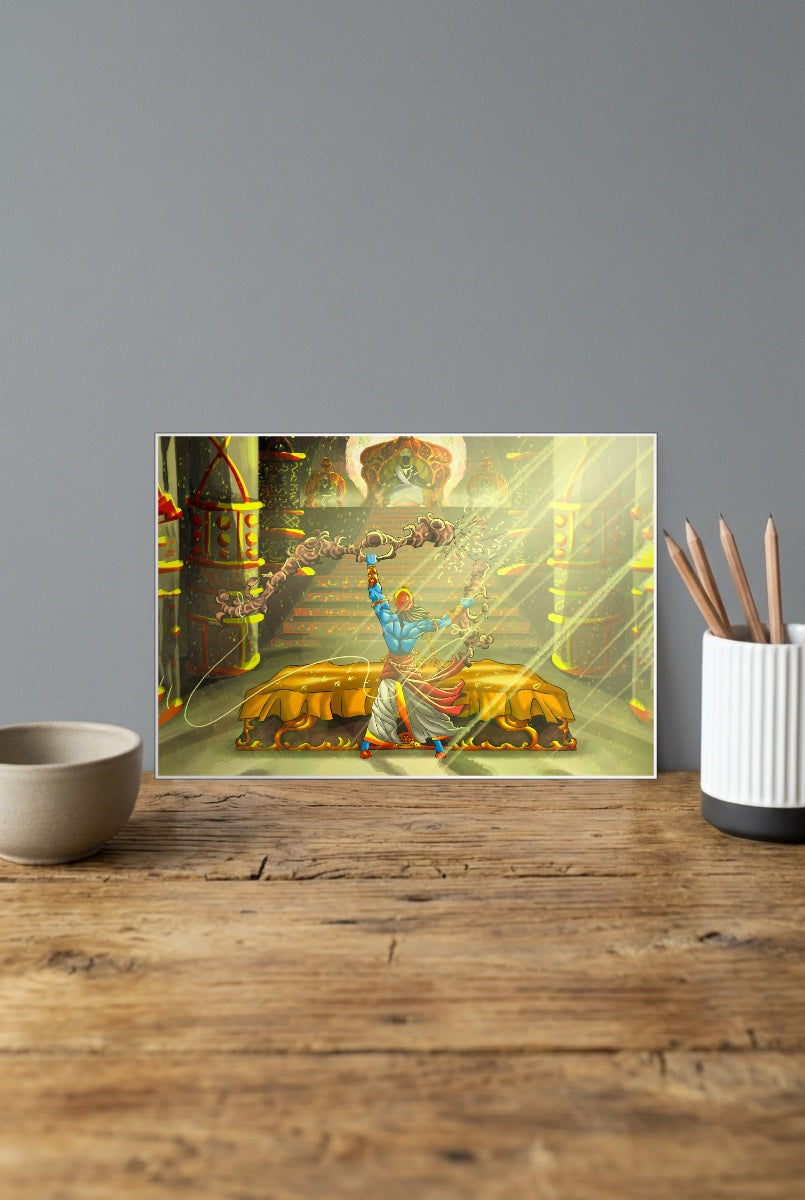 Hanuman Devotion Gods Poster