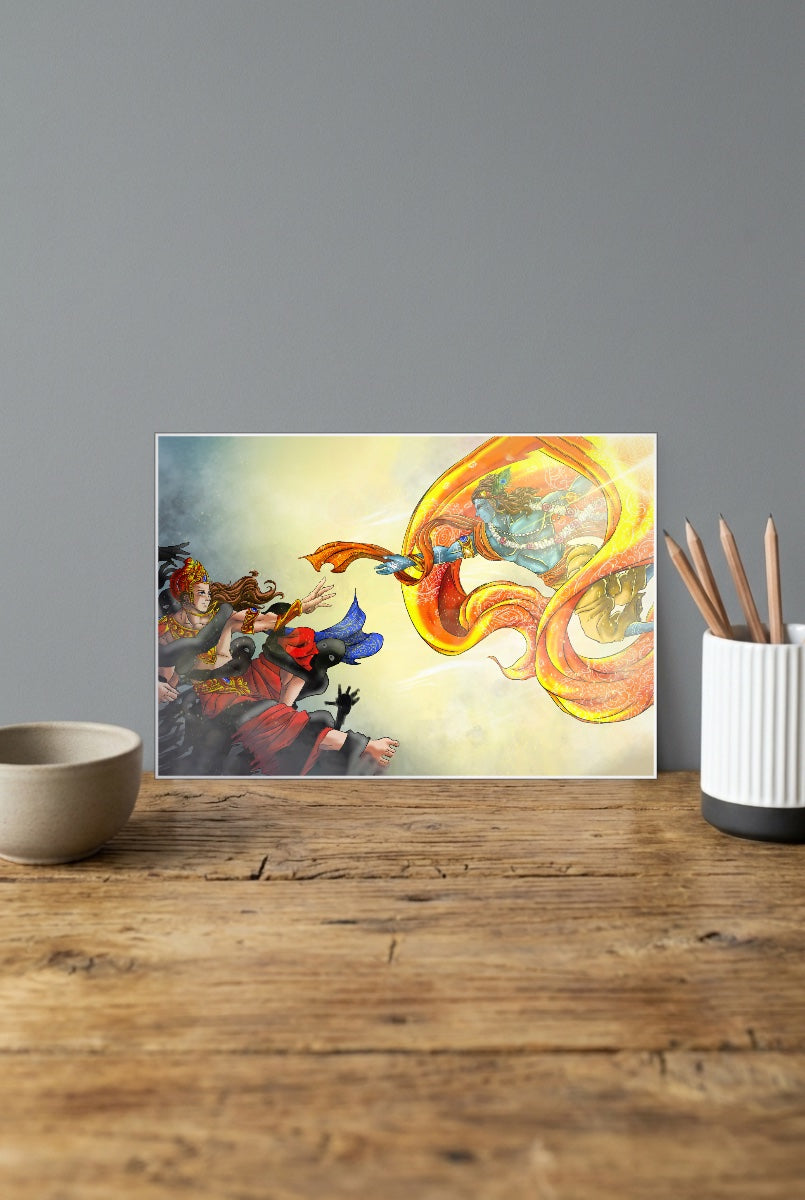 Shiva Fire Serpent Gods Poster
