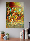 Hanuman at Ram Coronation Gods Poster