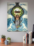 Vasudeva Carries Baby Krishna Gods Poster