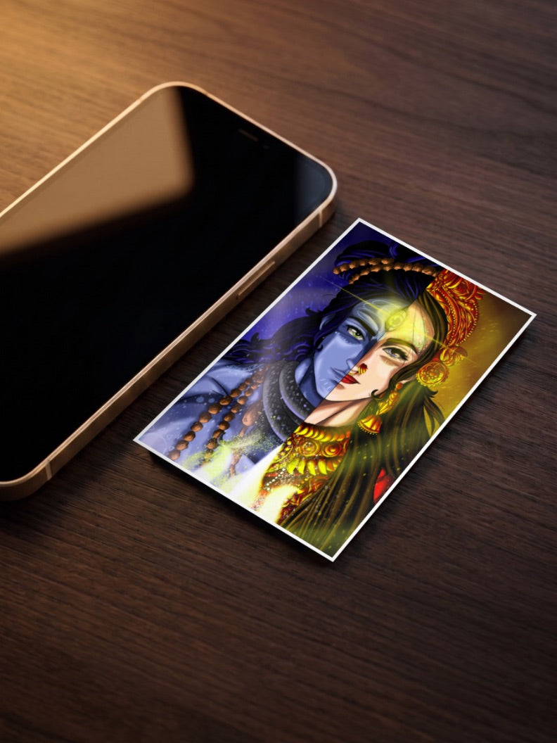 Adishakti Shiva Parvati Gods Poster