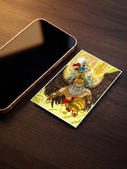Vishnu Riding Garuda Gods Poster