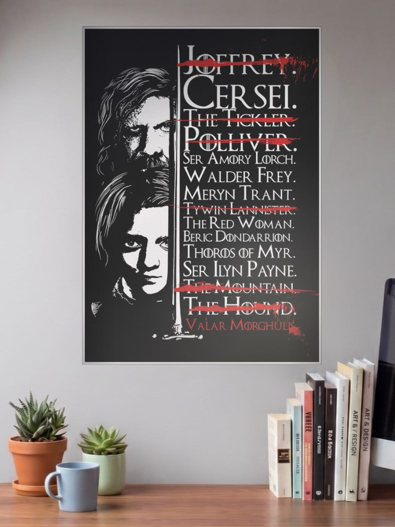 Arya Stark Kill List WEBSERIES Poster