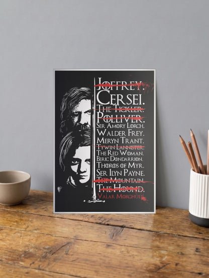 Arya Stark Kill List WEBSERIES Poster