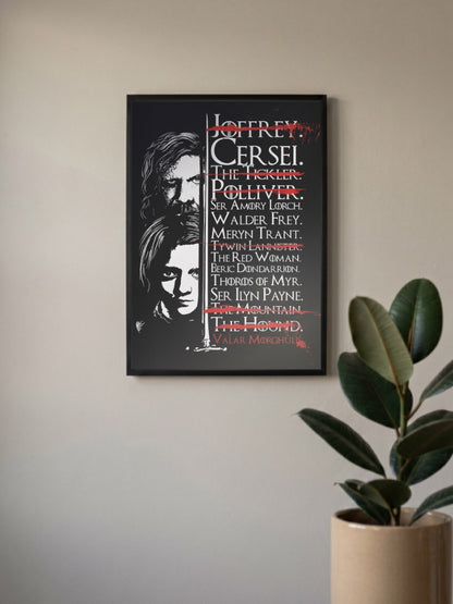 Arya Stark Kill List WEBSERIES Poster