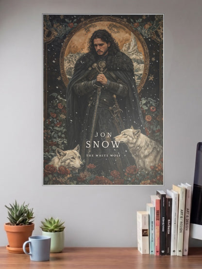 Jon Snow White Wolf WEBSERIES Poster