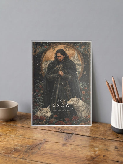 Jon Snow White Wolf WEBSERIES Poster