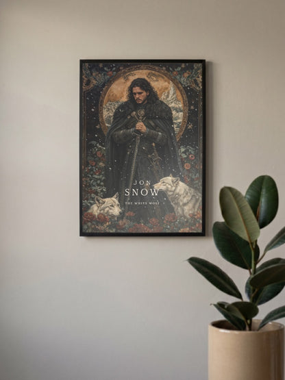 Jon Snow White Wolf WEBSERIES Poster