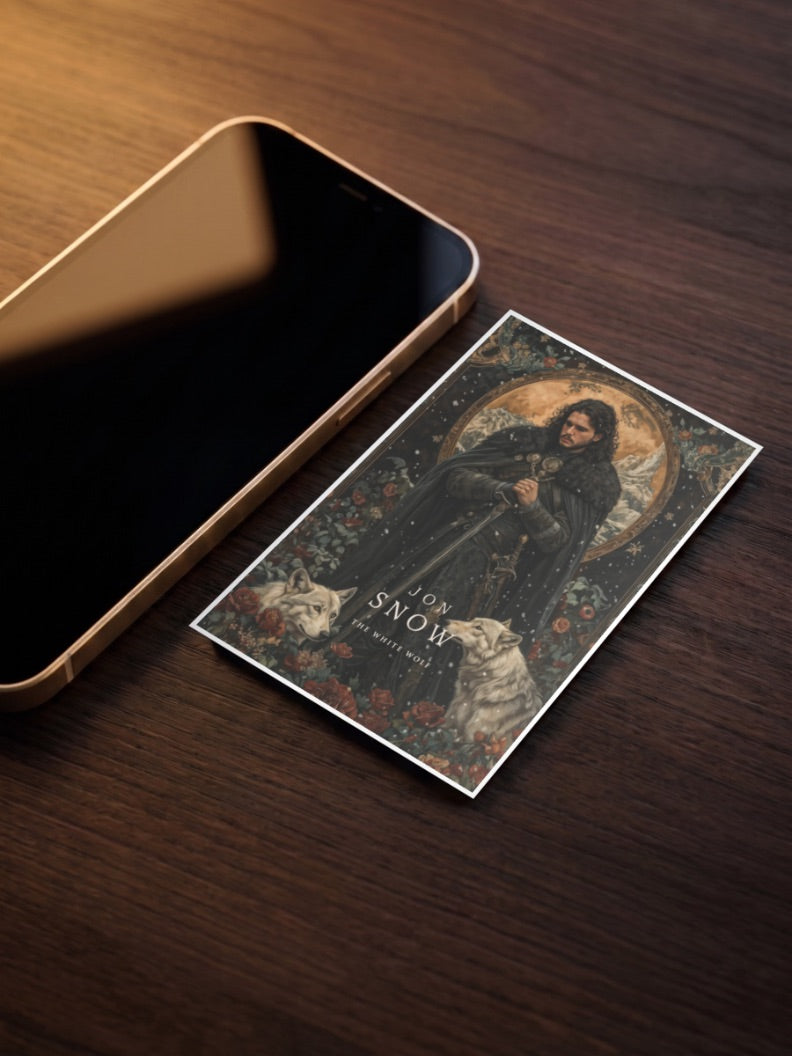 Jon Snow White Wolf WEBSERIES Poster