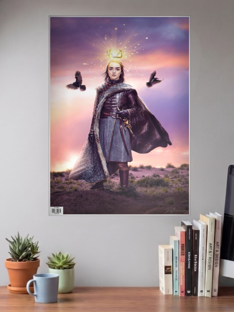 Arya Stark Glowing Crown WEBSERIES Poster