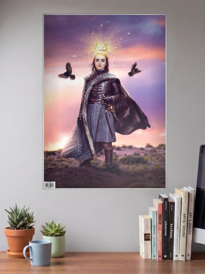 Arya Stark Glowing Crown WEBSERIES Poster