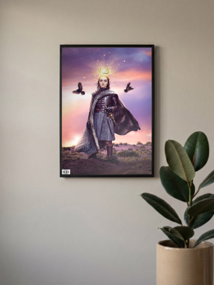 Arya Stark Glowing Crown WEBSERIES Poster