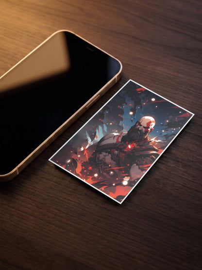 Kratos Embers God of War Game Poster