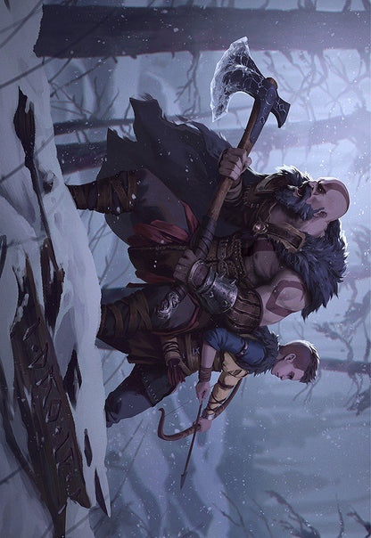 Kratos and Atreus Poster