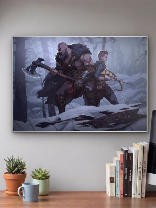 Kratos and Atreus Poster