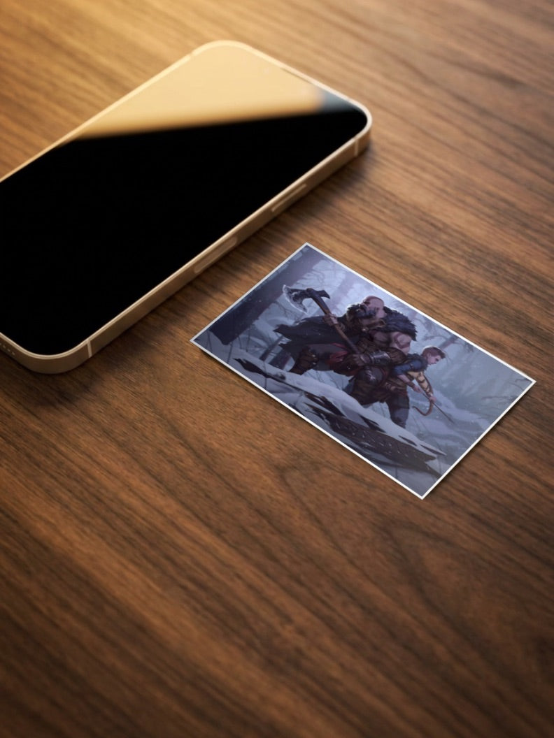 Kratos and Atreus Poster