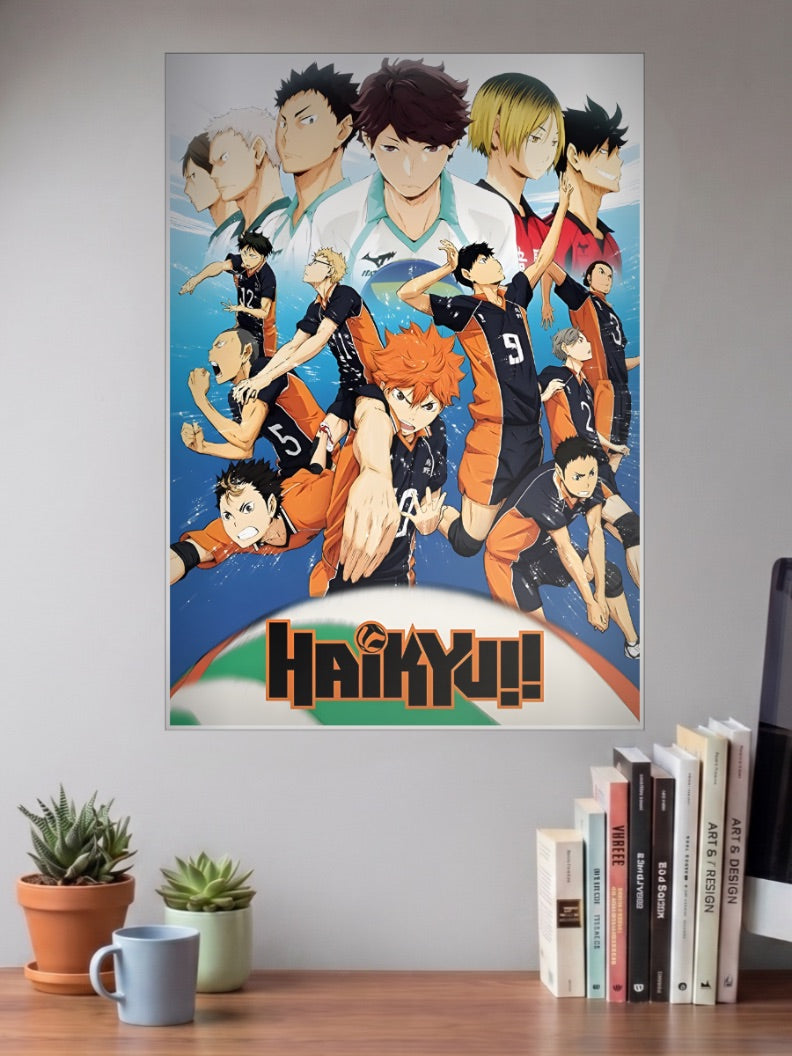 Haikyuu Season One Cast Anime Poster