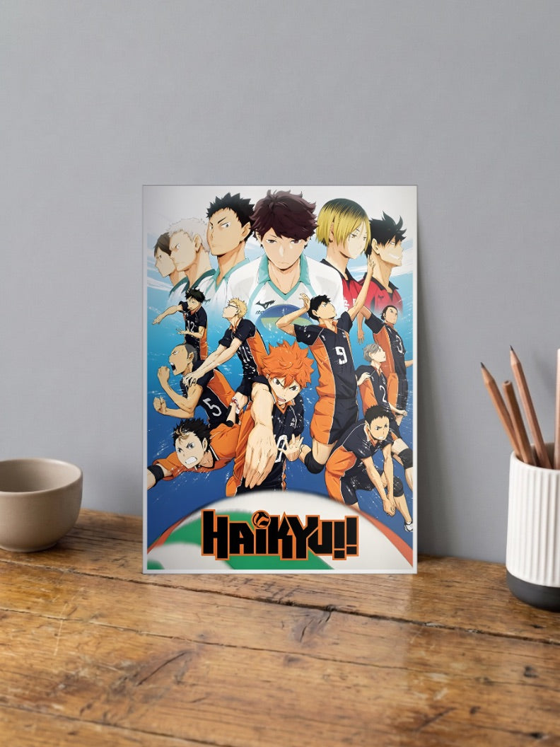 Haikyuu Season One Cast Anime Poster