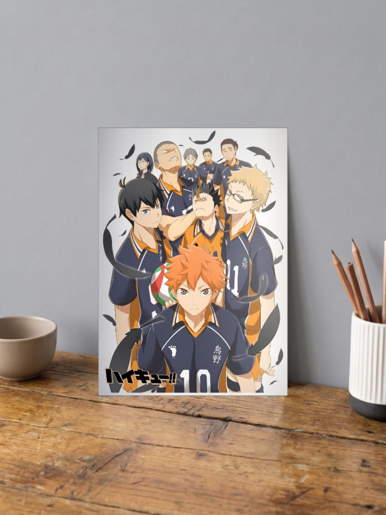 Karasuno Black Feathers Anime Poster