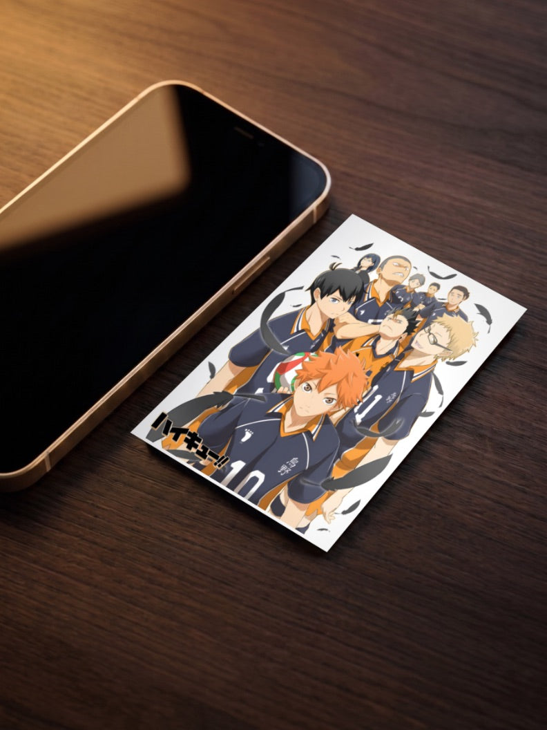 Karasuno Black Feathers Anime Poster