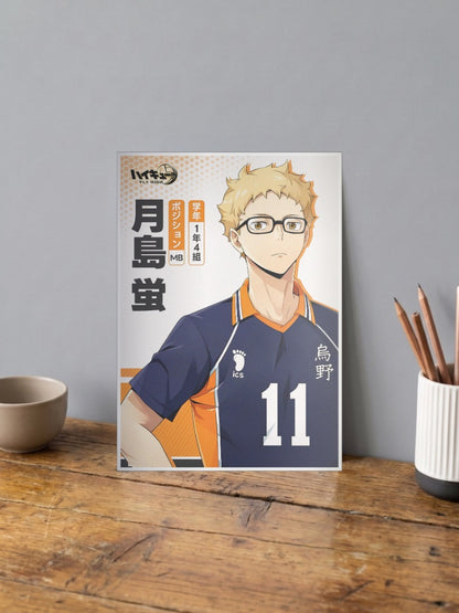 Tsukishima Kei Fly High Anime Poster