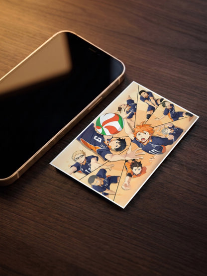 Karasuno Court Overhead View Anime Poster