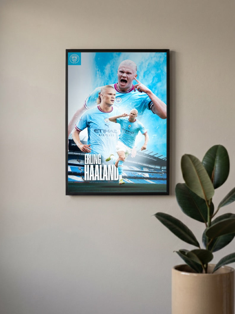 Erling Haaland Victory Poster