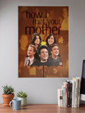 HIMYM Cast Photo Collage Sitcom Poster