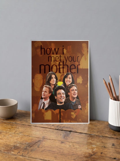 HIMYM Cast Photo Collage Sitcom Poster