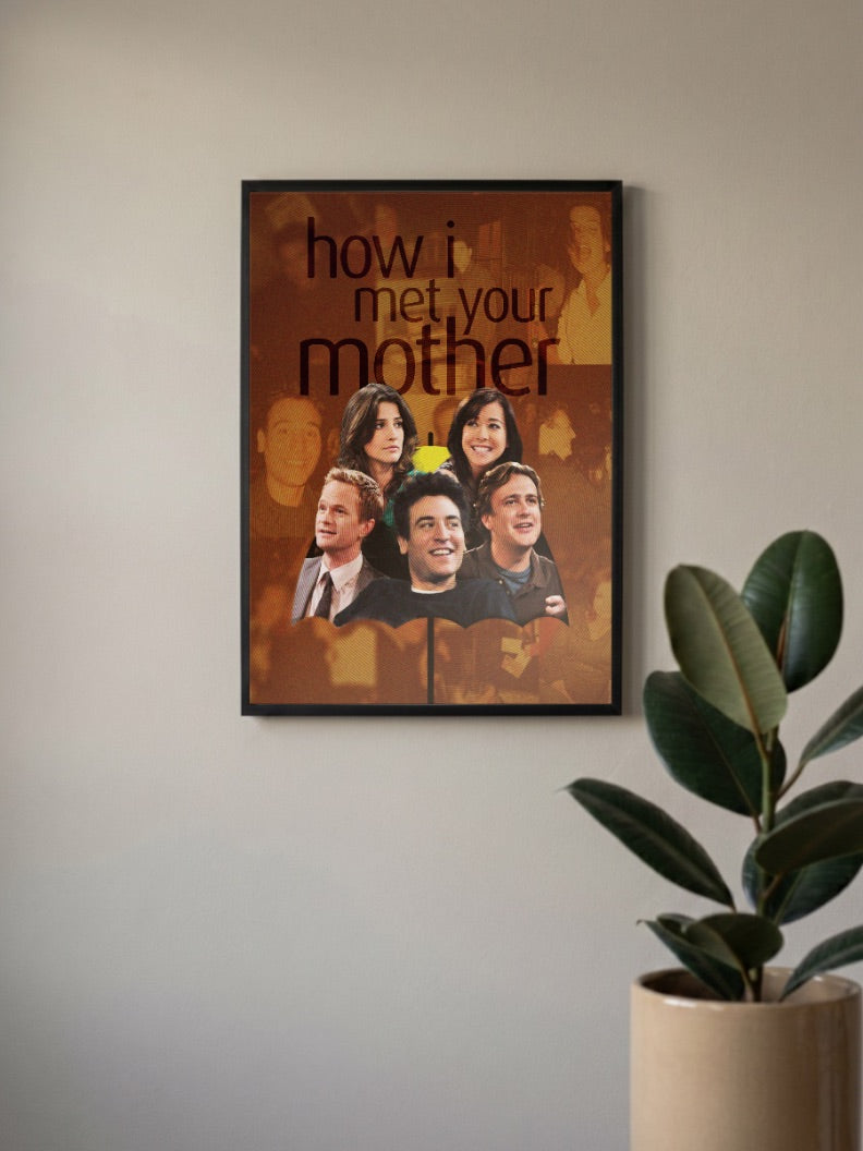 HIMYM Cast Photo Collage Sitcom Poster