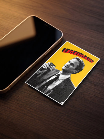 Barney Stinson Raising Glass Sitcom Poster
