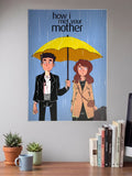 Ted Mother Cartoon Umbrella Sitcom Poster