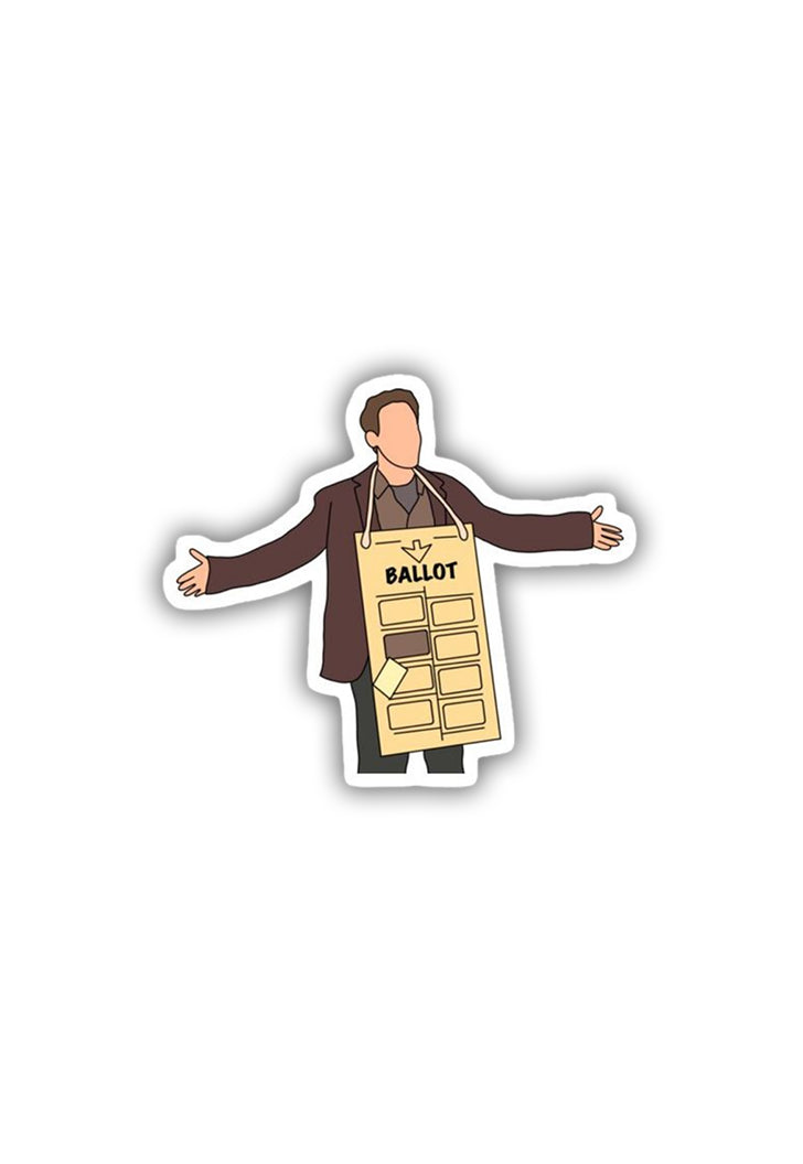 Ted Hanging Chad Sticker