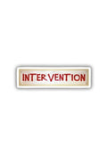 Intervention Sticker