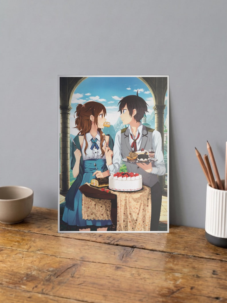 Hori Miyamura Fantasy Cafe Anime Poster
