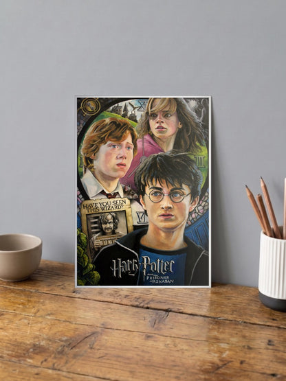 The Golden Trio: Harry, Hermione, and Ron Poster