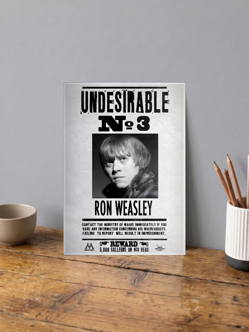 Ron Undesirable No3 Hollywood Movie Poster