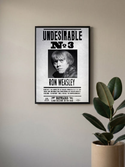 Ron Undesirable No3 Hollywood Movie Poster