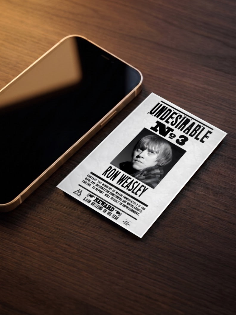 Ron Undesirable No3 Hollywood Movie Poster