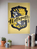 Hufflepuff House Crest Hollywood Movie Poster