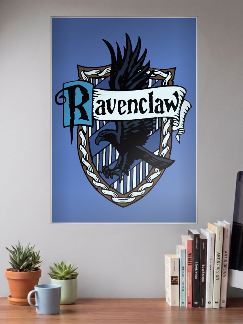 Ravenclaw House Crest Hollywood Movie Poster