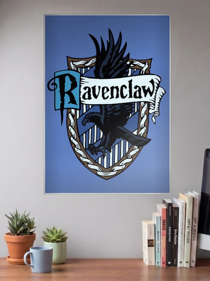 Ravenclaw House Crest Hollywood Movie Poster