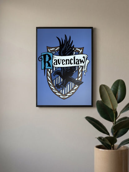 Ravenclaw House Crest Hollywood Movie Poster