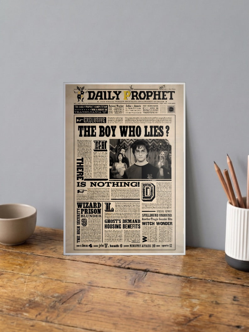 Daily Prophet Front Page Hollywood Movie Poster