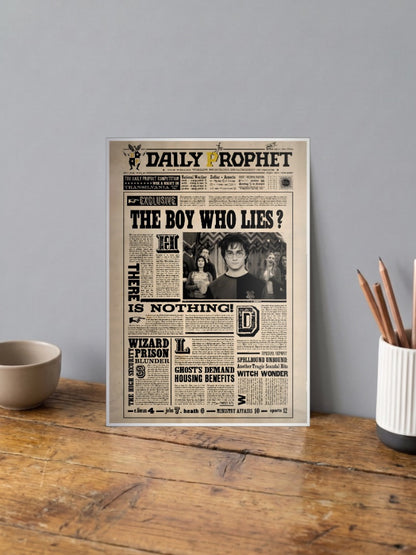 Daily Prophet Front Page Hollywood Movie Poster