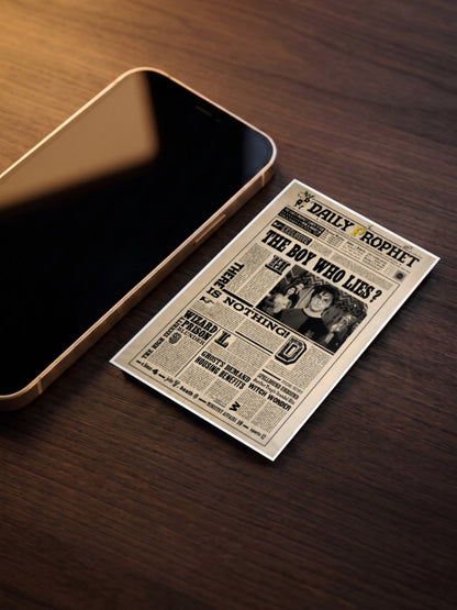 Daily Prophet Front Page Hollywood Movie Poster