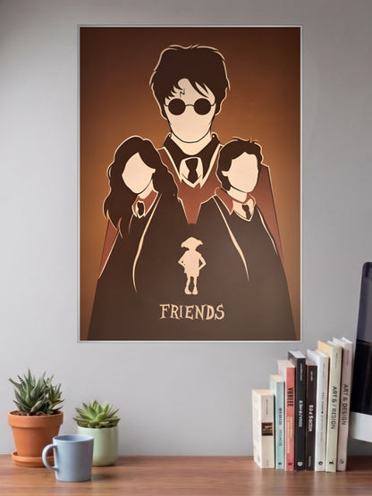 Trio And Dobby Friends Hollywood Movie Poster