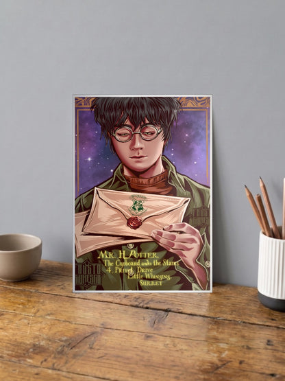 Harry Hogwarts Letter Hollywood Movie Poster